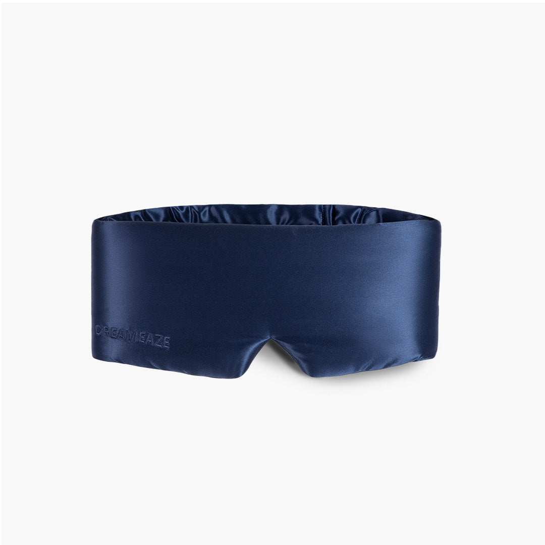 dreameaze zijden slaapmasker blauw