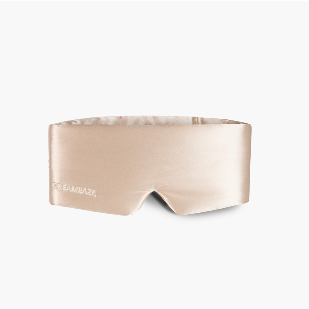 DreamEaze zijden slaapmasker goud