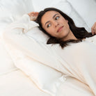 zijden kussenshoes wit