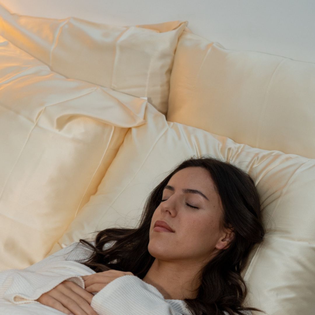 zijden kussensloop champagne dreameaze dermatologisch aanbevolen