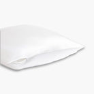 zijden kussensloop wit zijkant