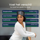 zijden slaapmasker dreameaze grijs