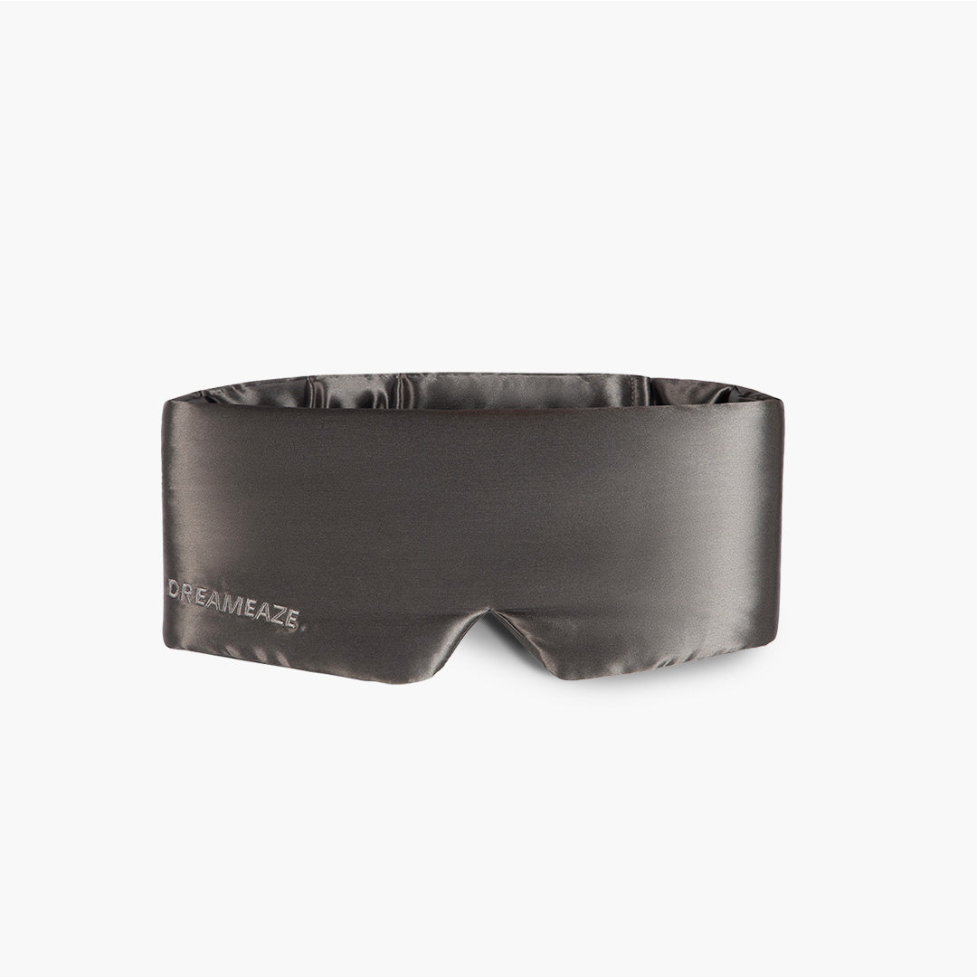 DreamEaze zijden slaapmasker grijs