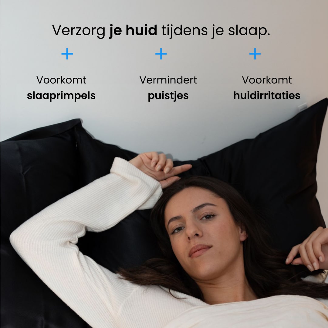 kussenhoes zwart zijde