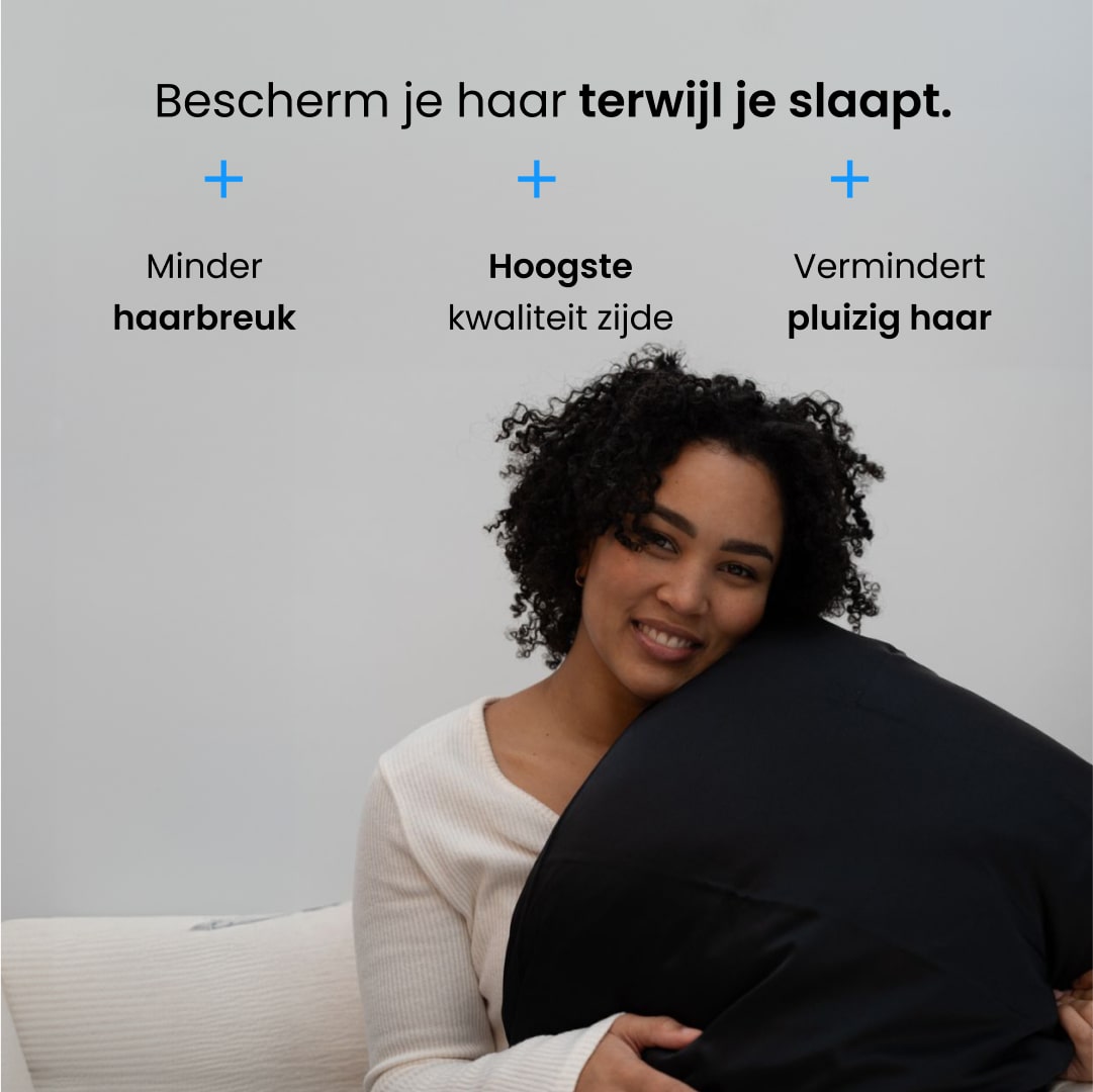 kussensloop zijde zwart dreameaze