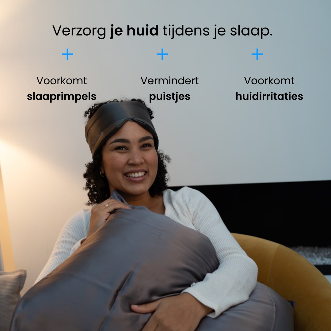 zijden kussensloop grijs dreameaze