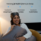 zijden kussensloop grijs dreameaze
